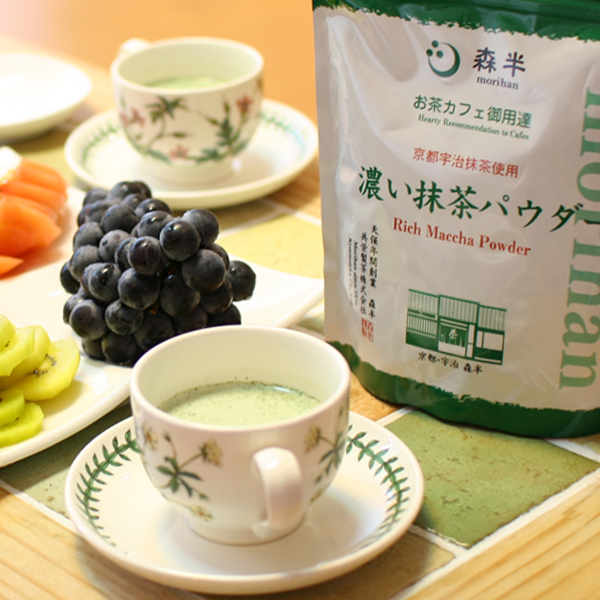 일본 직수입 완제품 모리한 리치 말차 파우더(500g) 가루녹차 더 진한 풍미 177년 전통 쿄우에이세이차_A50001*녹차;깔끔;우유;차;다과... 